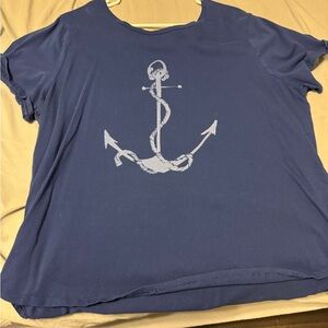 Old Navy Blue Anchor Relaxed T-Shirt